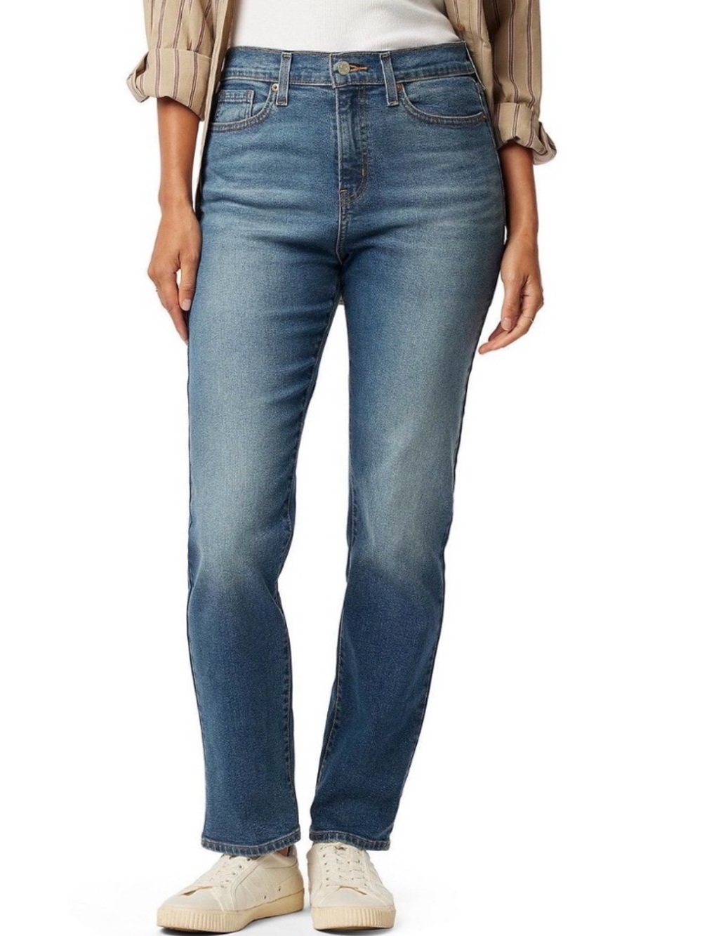 NEW 🆕 Levi’s Strauss Signature Women’s Blue Original Slim Jeans Mid-rise - Picture 4 of 4